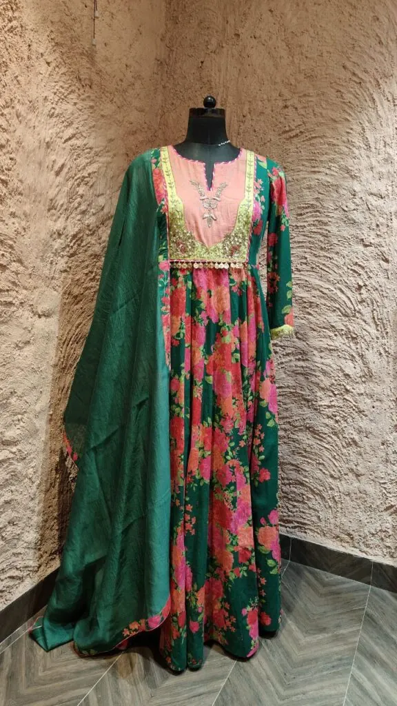 A custom outfit designed by Yukti Vohra