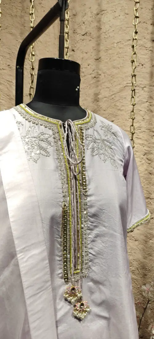 Farshi Salwar — Pure Silk — designer suits & sets by Yukti Vohra, view 3