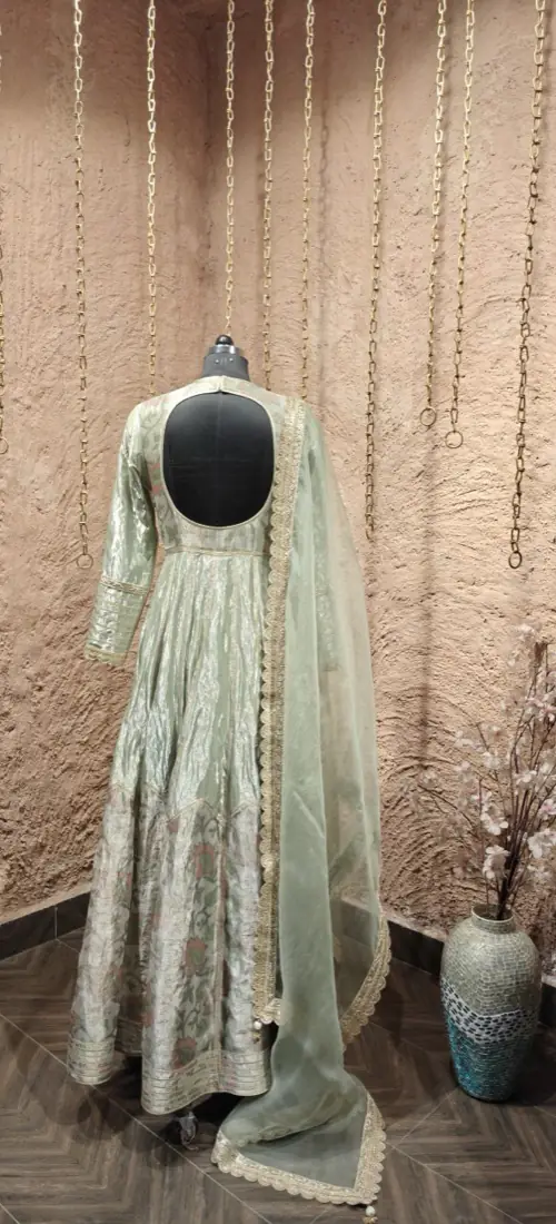 Sheer Elegance: Tissue Anarkali Collection — designer anarkalis by Yukti Vohra, view 3
