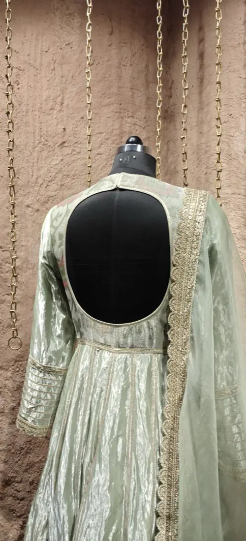 Sheer Elegance: Tissue Anarkali Collection — designer anarkalis by Yukti Vohra, view 4